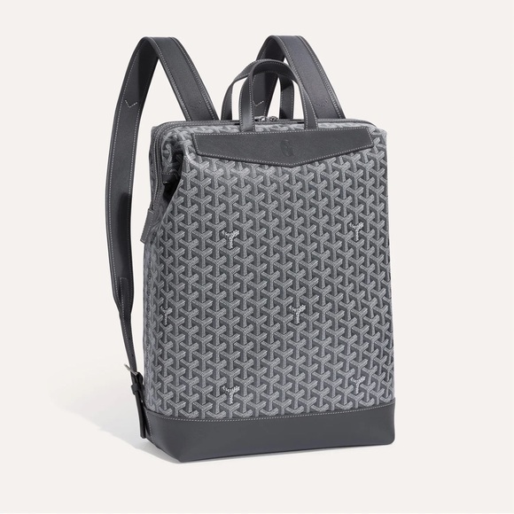 Gray Patterned Men's Backpack - Picture 2 of 6